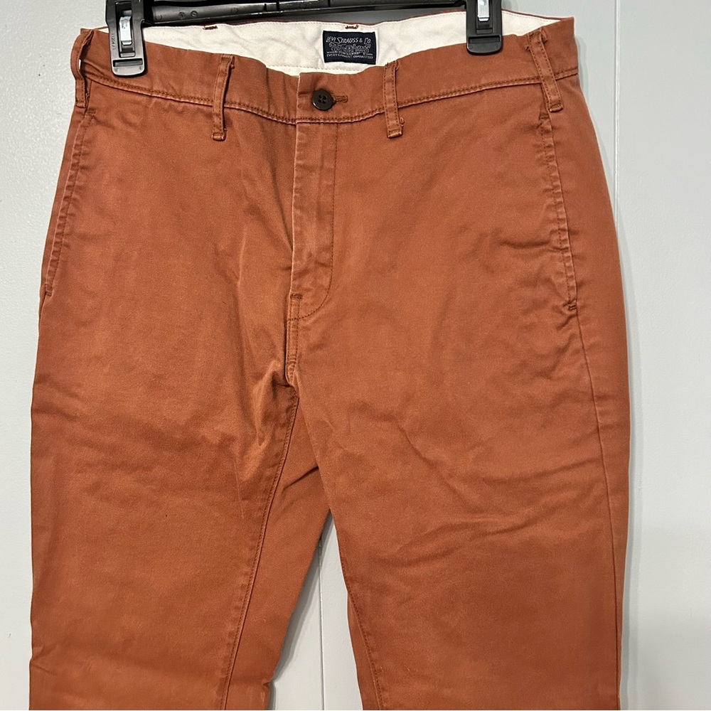 Mens Orange Levi Pants